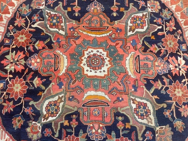 Unique Antique Persian Sarouk Farahan rug-Ter - 5