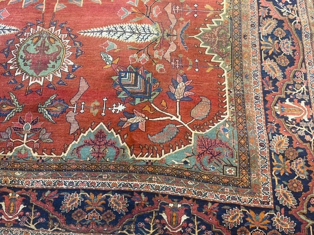Unique Antique Persian Sarouk Farahan rug-Ter - 6