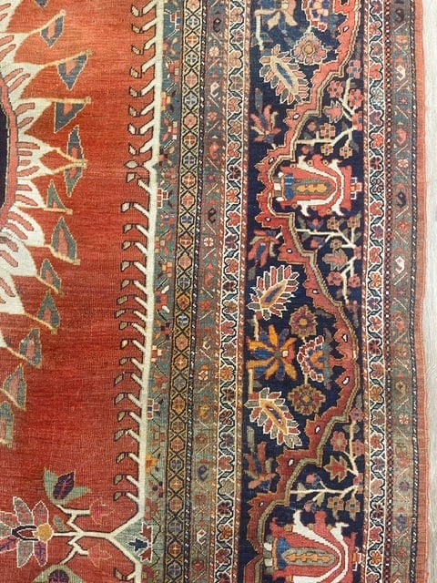 Unique Antique Persian Sarouk Farahan rug-Ter - 8
