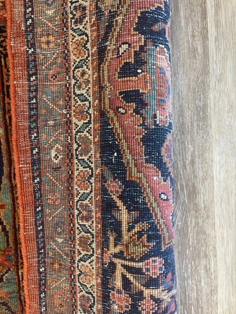 Unique Antique Persian Sarouk Farahan rug-Ter - 9
