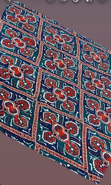 Antique Persian Turkoman Rug-4489 - 10