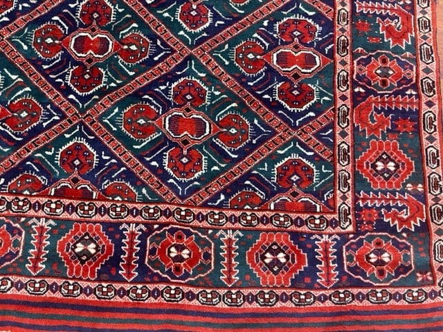 Antique Persian Turkoman Rug-4489 - 2