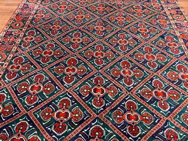 Antique Persian Turkoman Rug-4489 - 6