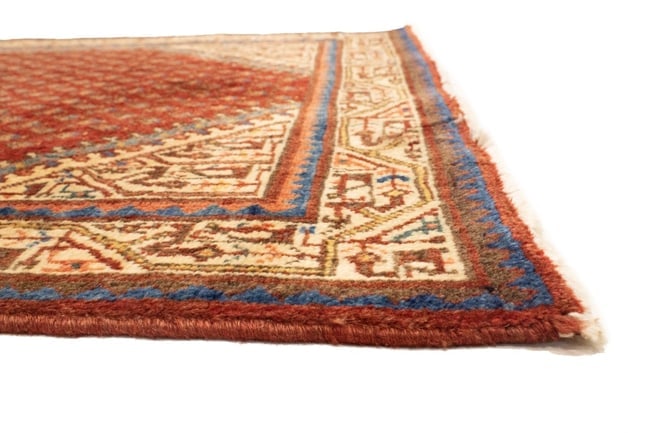 Vintage Tribal Red 3'6X5 Botemir Persian Rug - 11