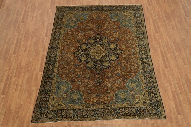 Antique Khoy Persian Wool Area Rug 8x11 - 5