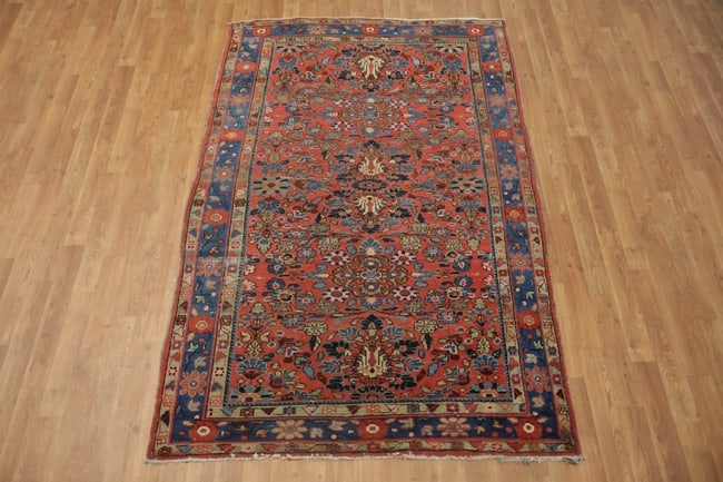 Antique Bakhtiari Persian Wool Rug 5x7 - 2