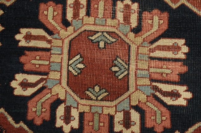 Pre-1900 Antique Heriz Serapi Persian Large Rug 10'x12' - 7