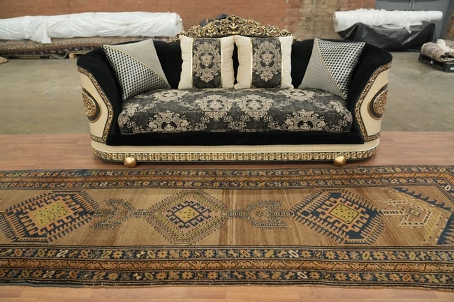Antique Heriz Bakhshayesh Persian Runner Wool Rug 4x14 - 4