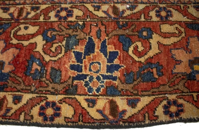 Antique Distressed Muted Tribal 7X11 Bakhtiari Persian Rug - 10