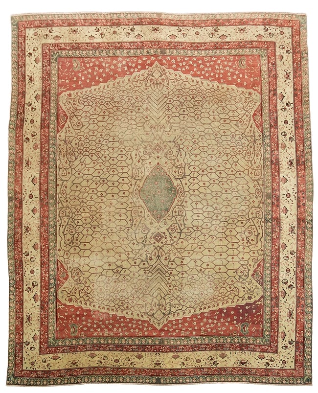 Pre-1900 Antique Agra Oriental Large Wool Rug 13x16 Museum Piece: Title:Pre-1900 Antique Agra Oriental Large Wool Rug 13x16 Museum Piece Description:A Beautiful Genuine India Agra rug is Hand Knotted by skillful weavers in India with