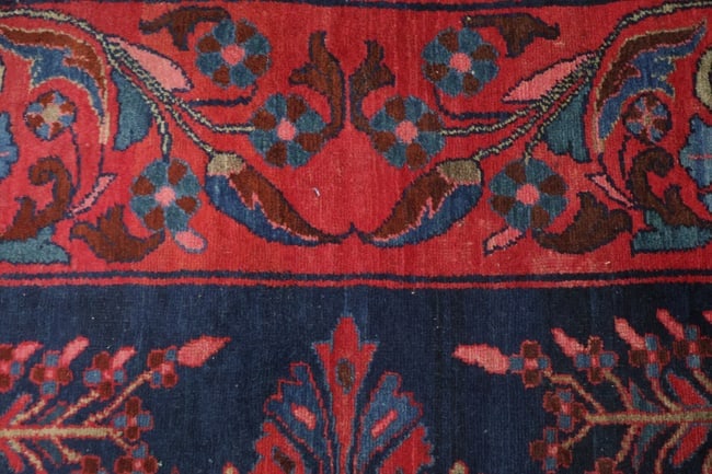 Antique Blue Sultanabad Ziegler Persian Wool Rug 4x6 - 10
