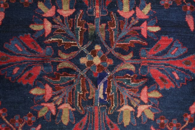 Antique Blue Sultanabad Ziegler Persian Wool Rug 4x6 - 12