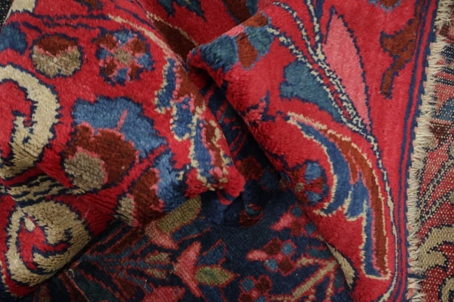 Antique Blue Sultanabad Ziegler Persian Wool Rug 4x6 - 18