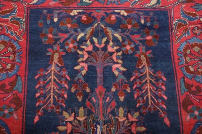 Antique Blue Sultanabad Ziegler Persian Wool Rug 4x6 - 7