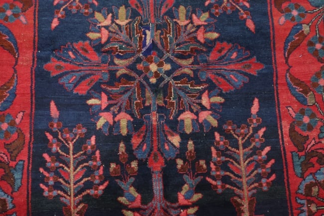 Antique Blue Sultanabad Ziegler Persian Wool Rug 4x6 - 8