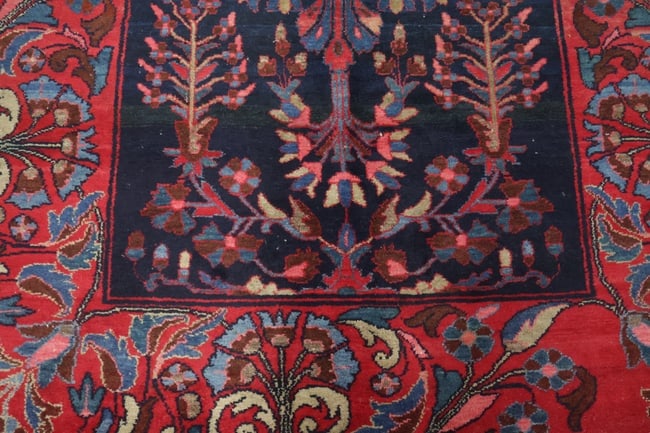 Antique Blue Sultanabad Ziegler Persian Wool Rug 4x6 - 9