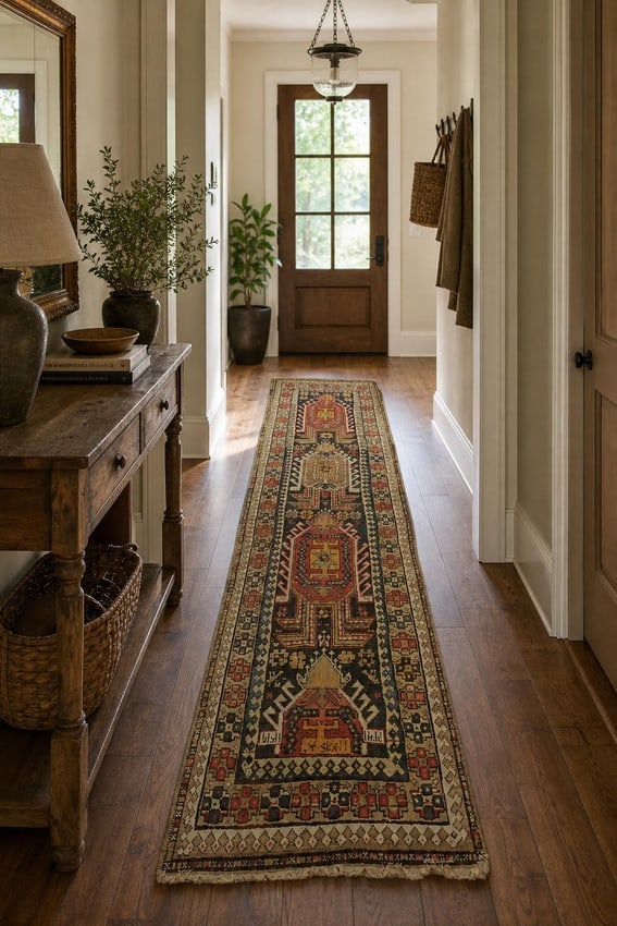 Pre-1900 Antique Malayer Persian Runner Wool Rug 3x12 - 2