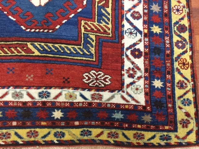 Antique Kazak Caucasian Rug-3208 - 3
