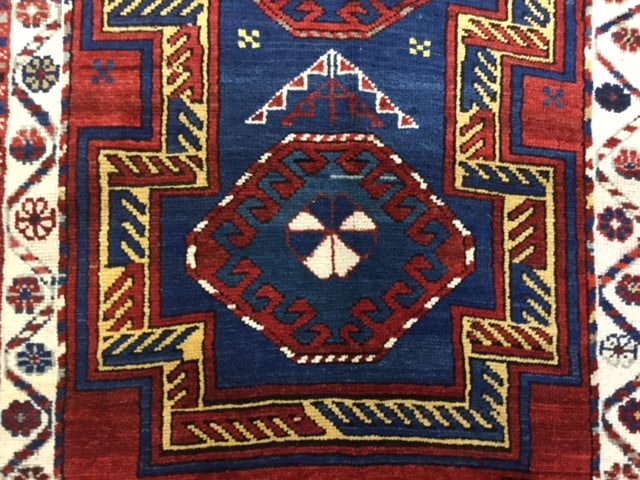 Antique Kazak Caucasian Rug-3208 - 4