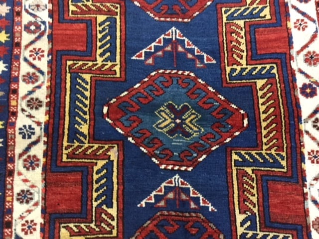 Antique Kazak Caucasian Rug-3208 - 5