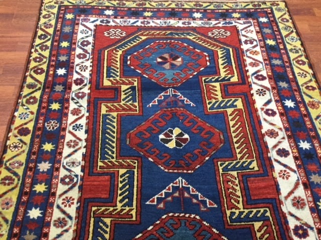 Antique Kazak Caucasian Rug-3208 - 6