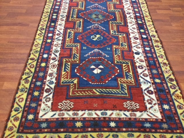 Antique Kazak Caucasian Rug-3208 - 8