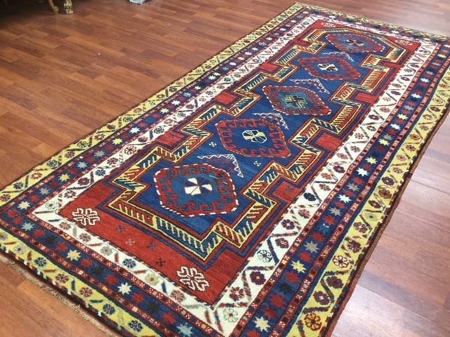 Antique Kazak Caucasian Rug-3208 - 9