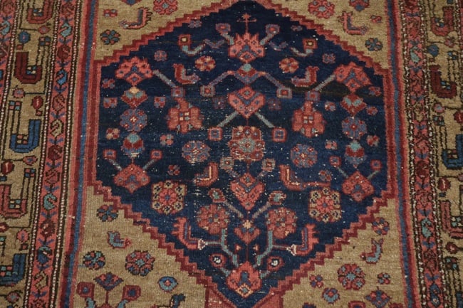 Antique Tribal Malayer Persian Wool Rug 4x7 - 7