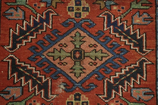 Antique Vegetable Dye Gharajeh Persian Wool Rug 3x4 - 7