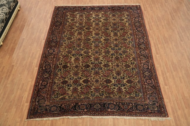 Antique Wool Bakhtiari Persian Area Rug 10x13 - 4