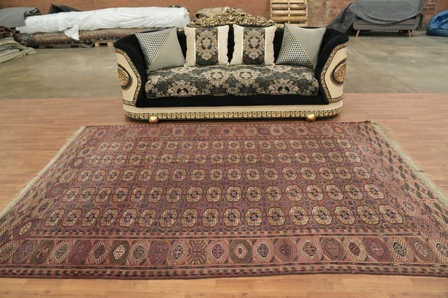 Pre-1900 Antique Turkoman Persian Wool Area Rug 7x10 - 3