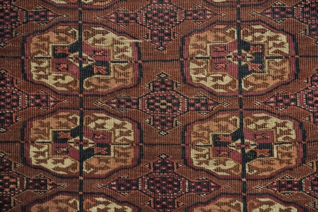Pre-1900 Antique Turkoman Persian Wool Area Rug 7x10 - 6