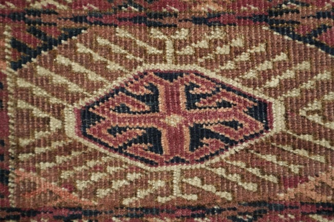 Pre-1900 Antique Turkoman Persian Wool Area Rug 7x10 - 8