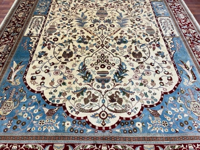 Vintage Pak-Persian Tabriz Design Rug-4978 - 4