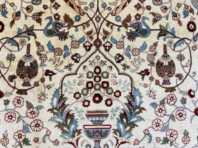 Vintage Pak-Persian Tabriz Design Rug-4978 - 9
