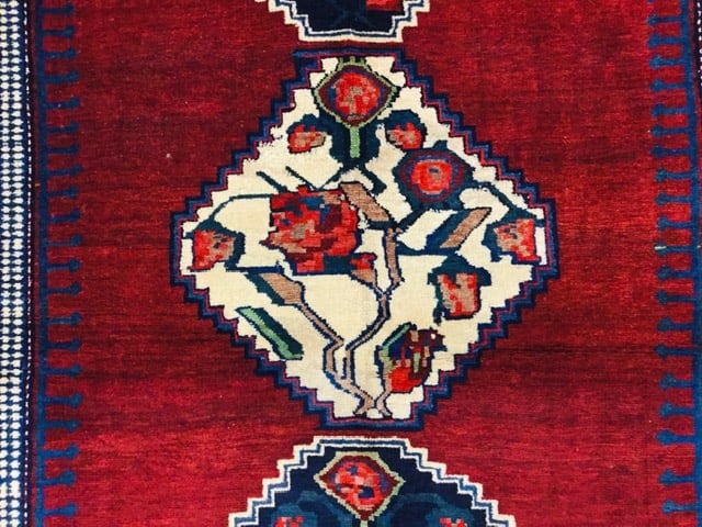 Antique Karabagh Caucasian Rug-1136 - 4