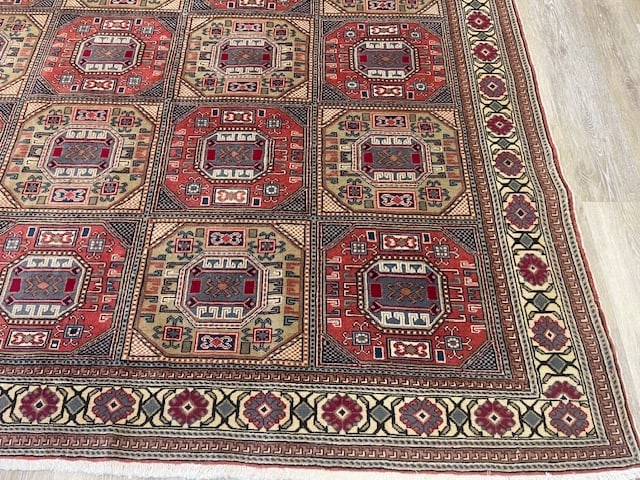 Vintage Turkish kaysari rug-3997 - 2