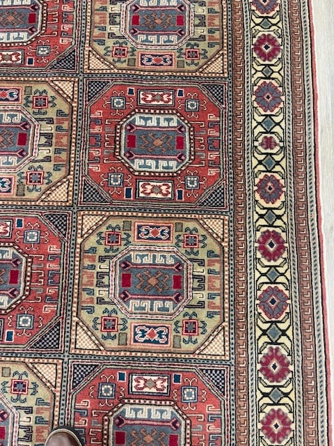Vintage Turkish kaysari rug-3997 - 5