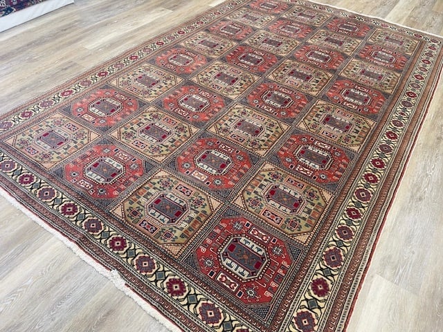 Vintage Turkish kaysari rug-3997 - 6