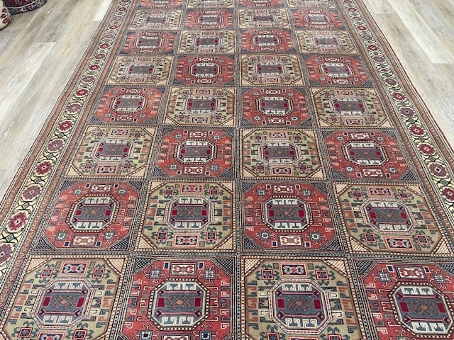 Vintage Turkish kaysari rug-3997 - 7