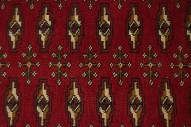 Vintage Red Tribal 3'4X12'6 Turkoman Persian Runner Rug - 7