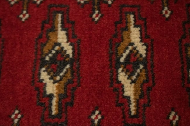 Vintage Red Tribal 3'4X12'6 Turkoman Persian Runner Rug - 8