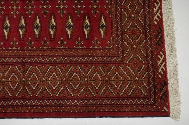 Vintage Red Tribal 3'4X12'6 Turkoman Persian Runner Rug - 9