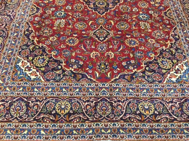 Semi antique Persian Kashan Rug-4521 - 2