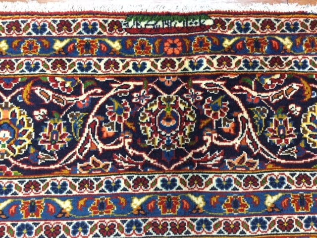Semi antique Persian Kashan Rug-4521 - 4