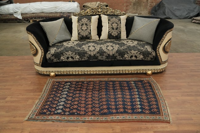 Antique Kazak Oriental Wool Tribal Rug 3x6 - 3