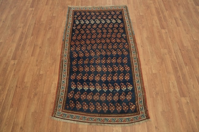 Antique Kazak Oriental Wool Tribal Rug 3x6 - 4