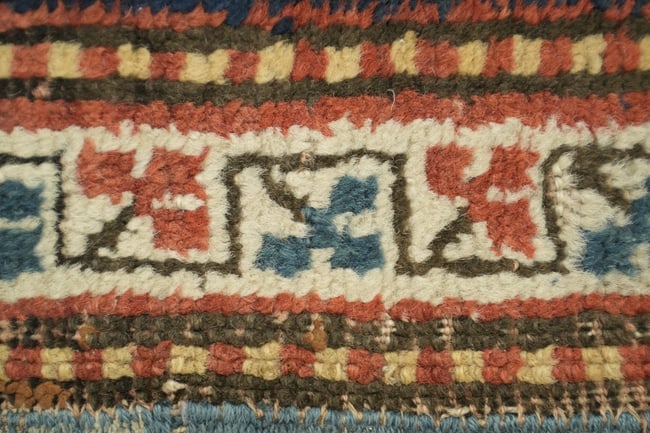 Antique Kazak Oriental Wool Tribal Rug 3x6 - 8