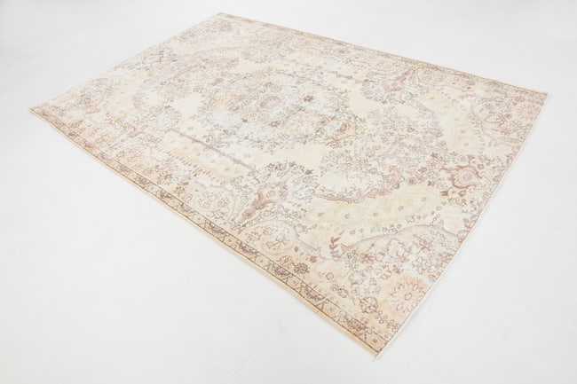 6'3'' x 9'3'' Unique Handmade Vintage Rug - 18854 - 16