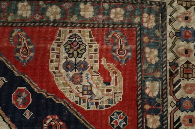 Pre-1900 Antique Afshar Persian Wool Rug 4x7 - 10